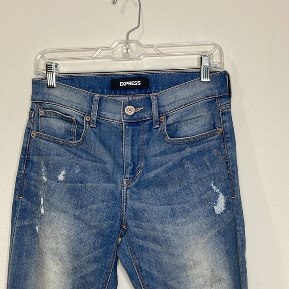 Express Stretch Barely  Boot Mid Rise - Picture 2 of 6